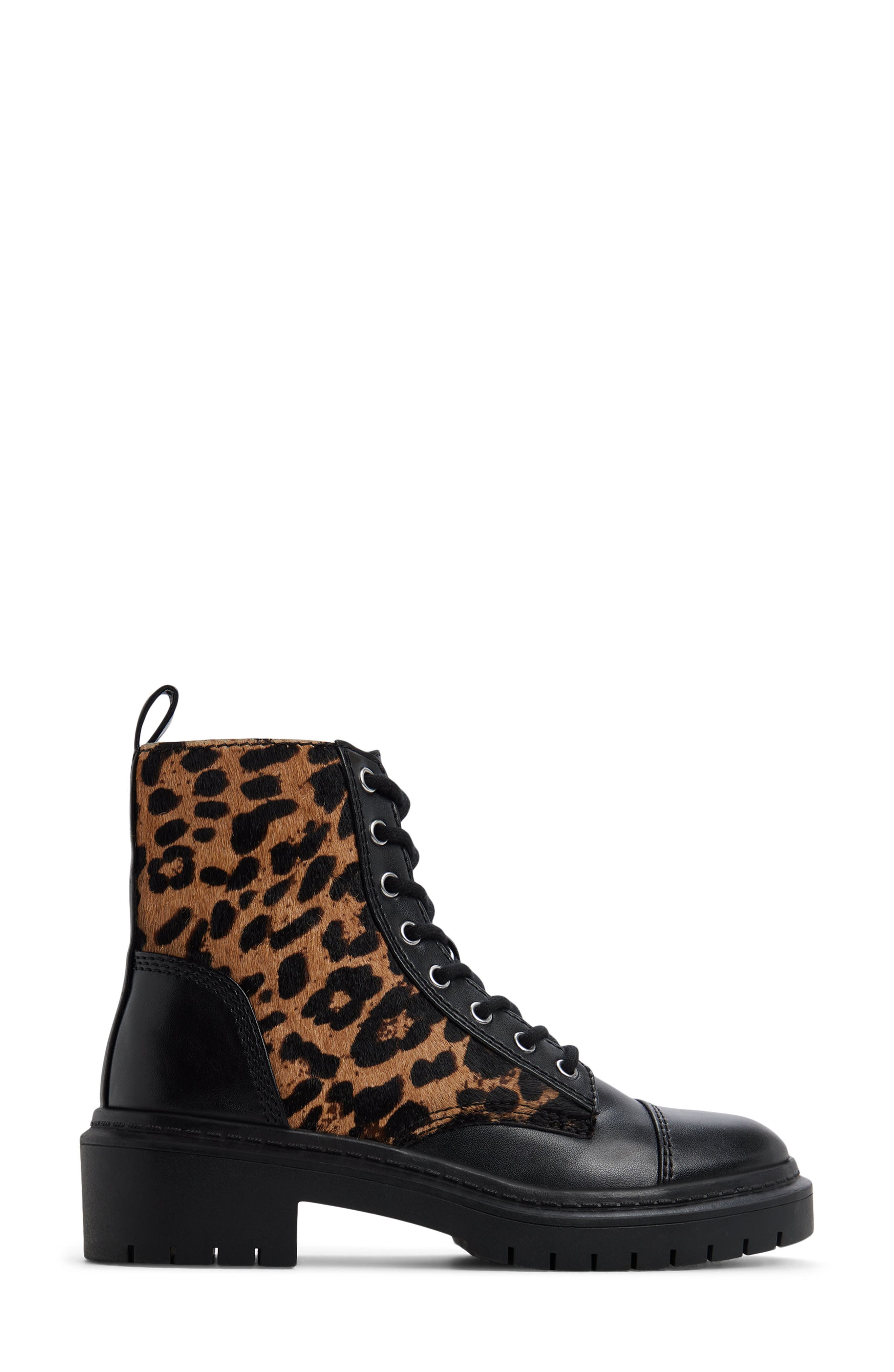 ALDO Goer In Lace-Up Bootie, Alternate, color, Brown Multi