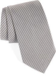 David Donahue Stripe Silk Tie