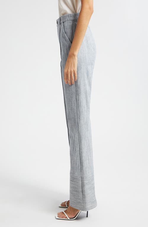 Cinq À Sept Evelyn High-rise Flared Jeans In Indigo/white