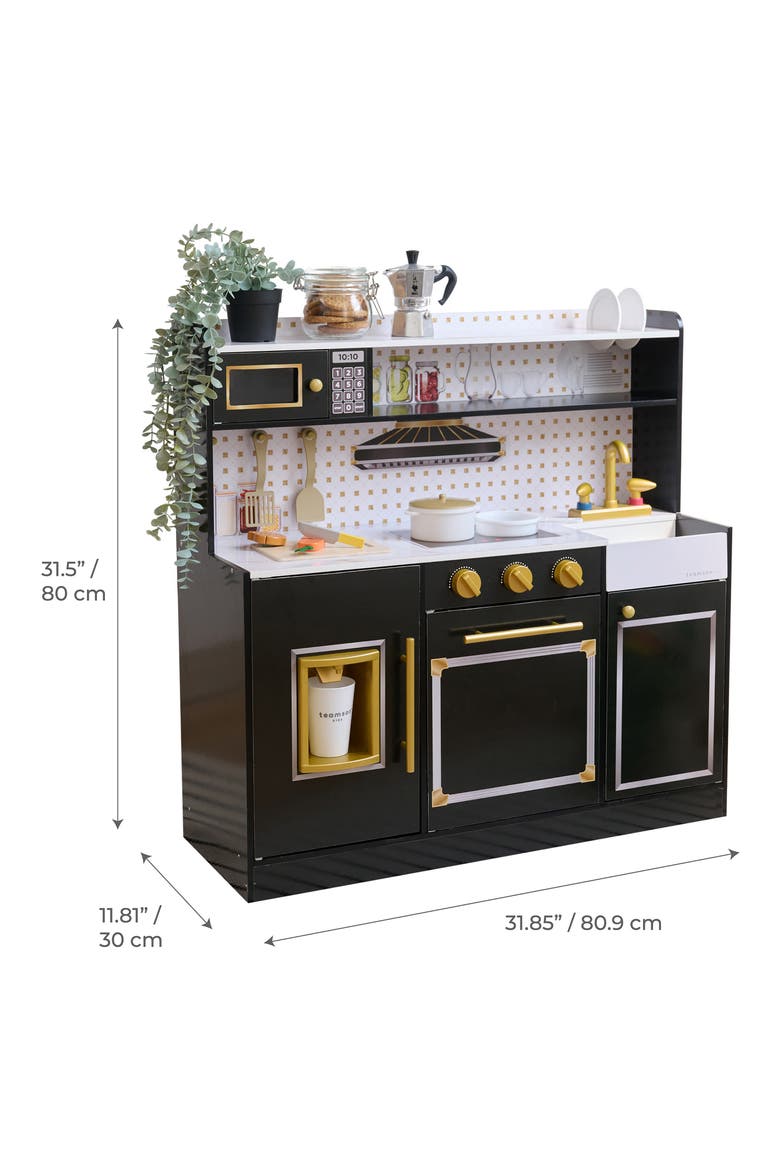 Little Chef St. Louis Play Kitchen & Accessories, Alternate, color, BLACK