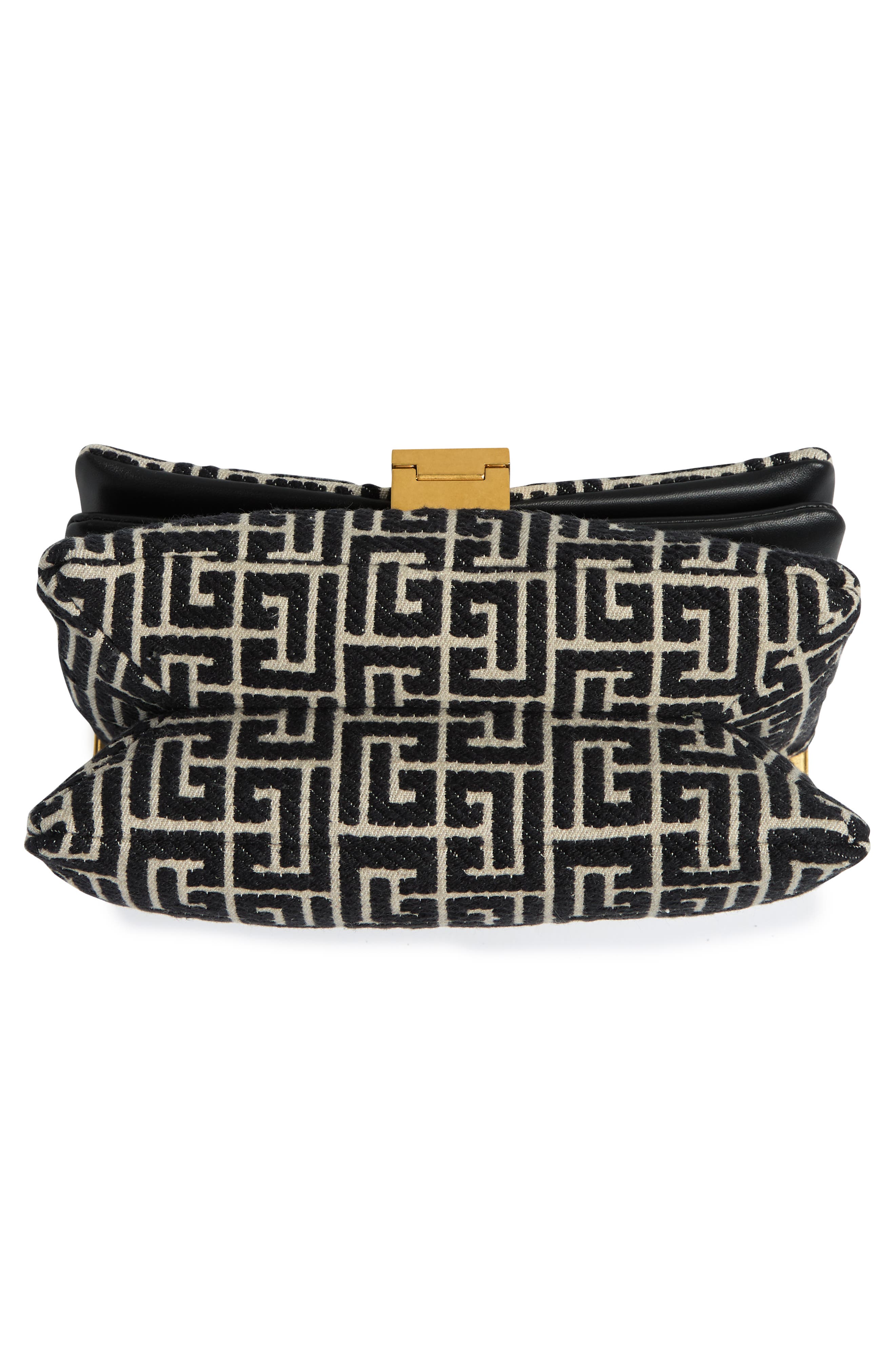 Balmain Small 1945 Soft Monogram Jacquard Crossbody Bag, Alternate, color, 