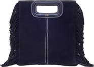 maje Topstitched suede M bag