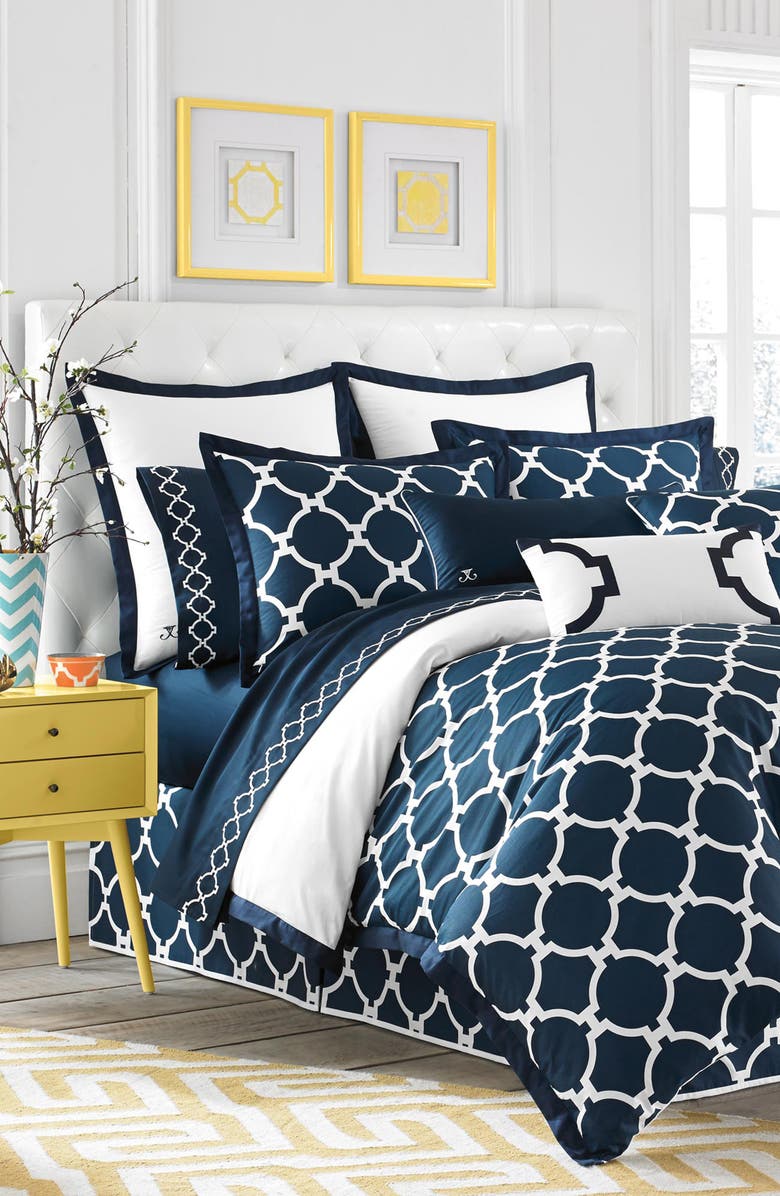 Jill Rosenwald Hampton Links Reversible Duvet Cover, Alternate, color, 