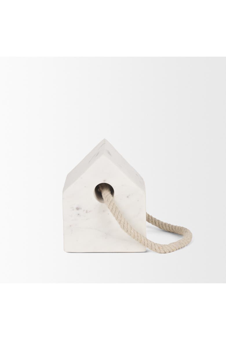 Raena Marble House Door Stopper, Alternate, color, White