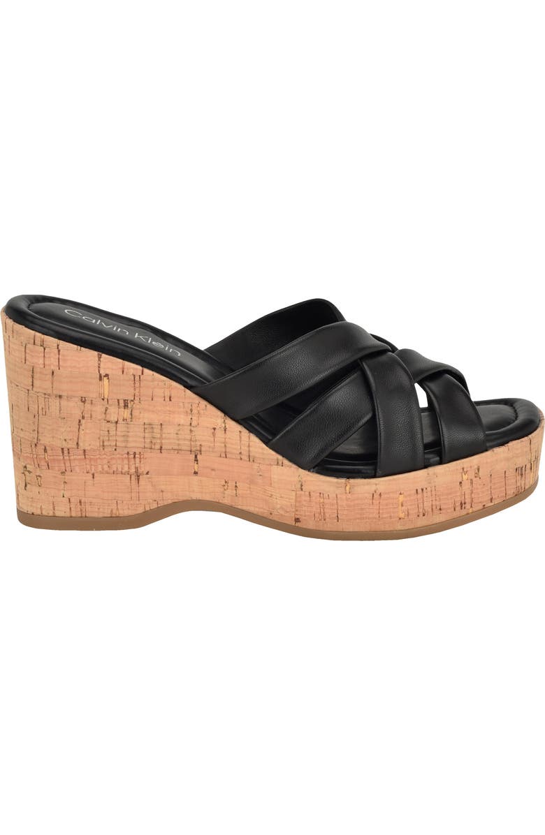 Calvin Klein Hayes Platform Wedge Slide Sandal, Alternate, color,