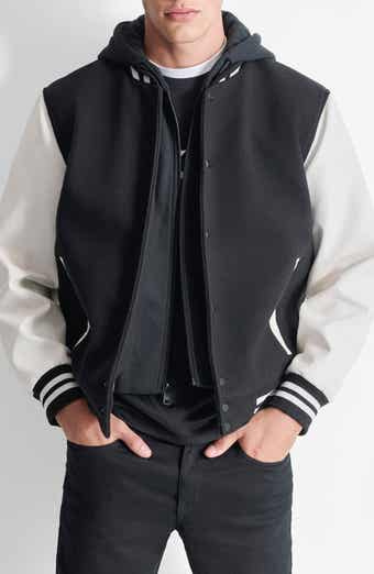 DKNY Water Resistant Varsity Jacket