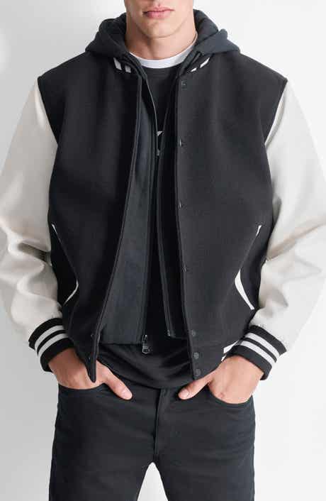DKNY Water Resistant Varsity Jacket