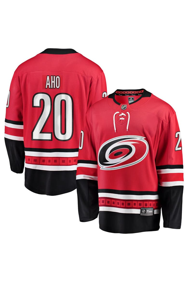 Men's Fanatics Sebastian Aho Red Carolina Hurricanes Alternate Breakaway Player Jersey, Main, color, Red