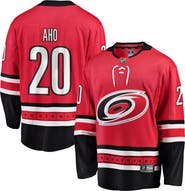 FANATICS Men's Fanatics Sebastian Aho Red Carolina Hurricanes Alternate Breakaway Player Jersey