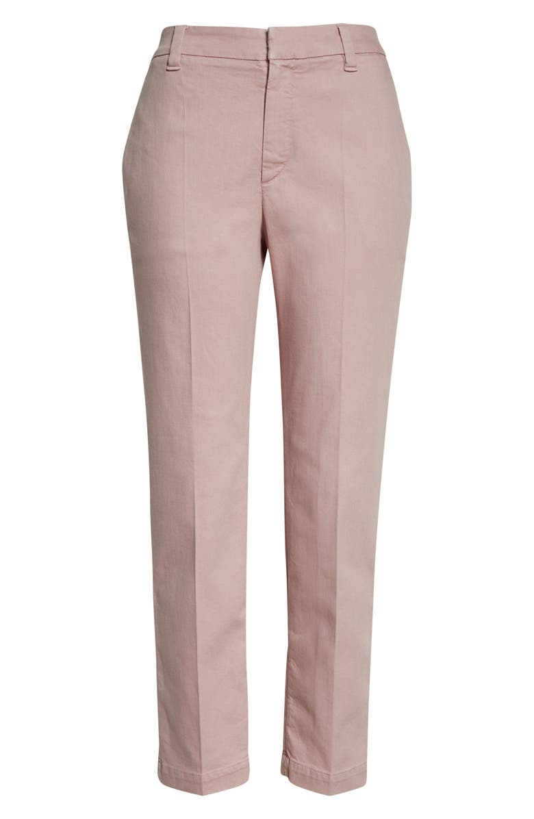 Brunello Cucinelli Stretch Cotton Blend Cigarette Pants, Alternate, color, 