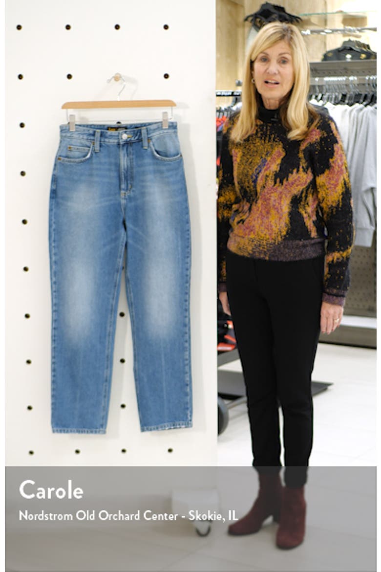 High Waist Straight Leg Ankle Jeans video