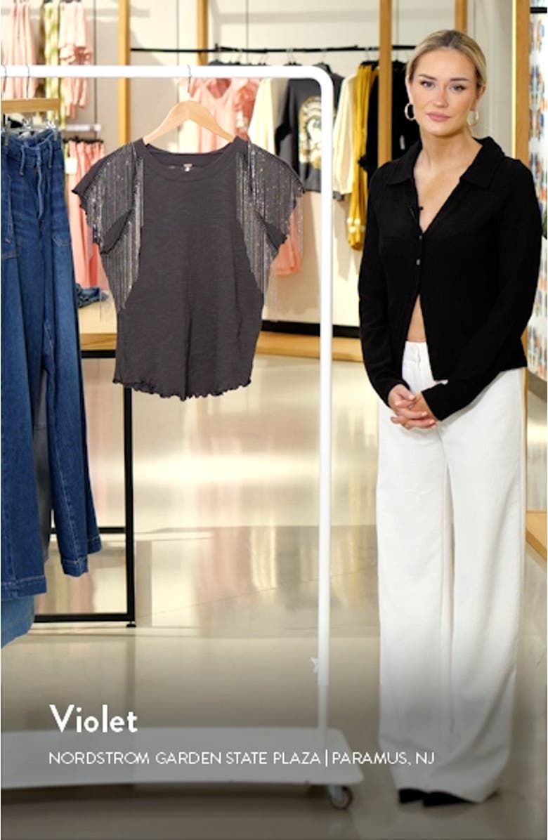 Bang Bang Beaded Fringe T-Shirt, sales video thumbnail