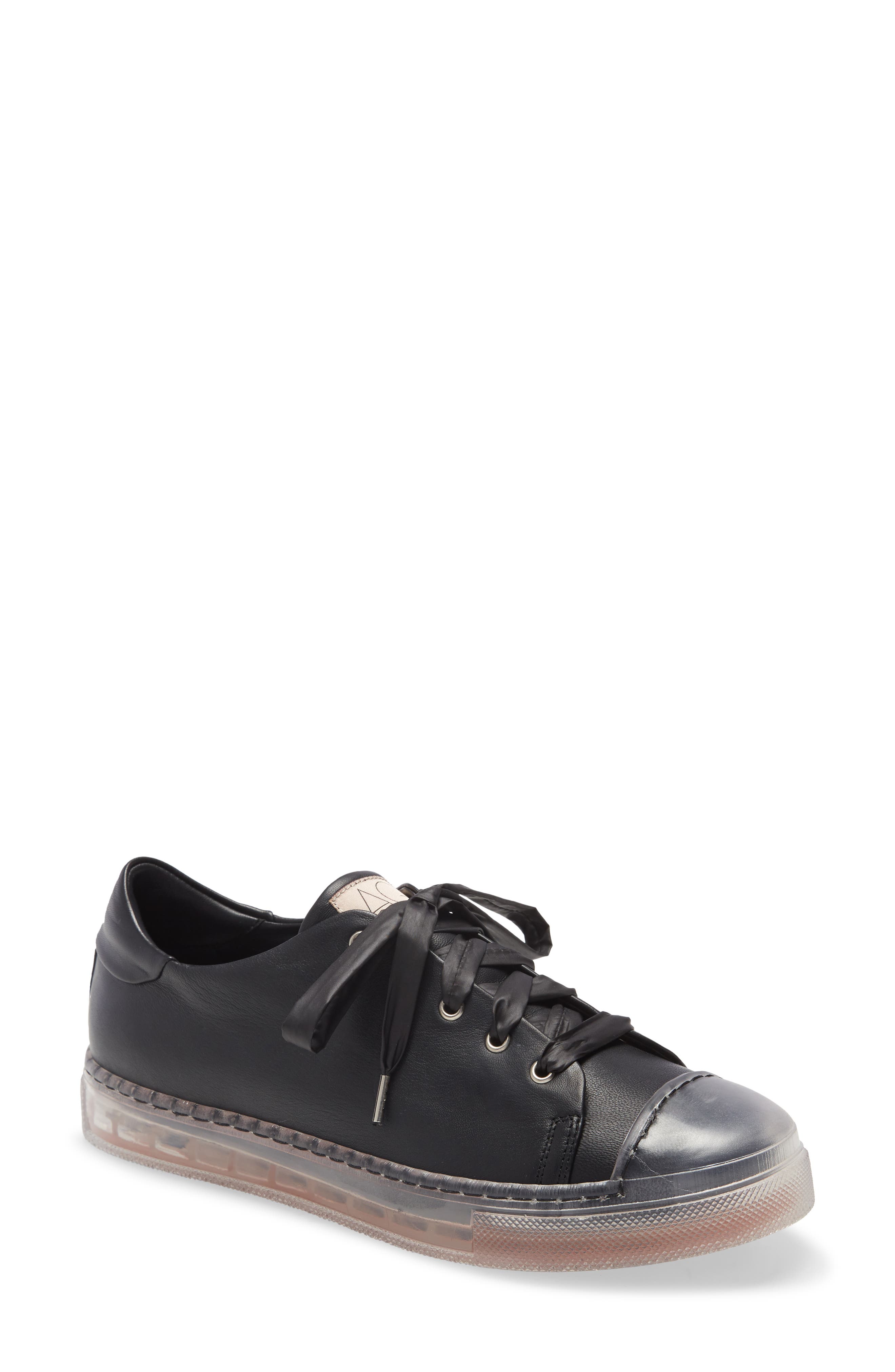 AGL Clear Sole Leather Sneaker, Main, color, 