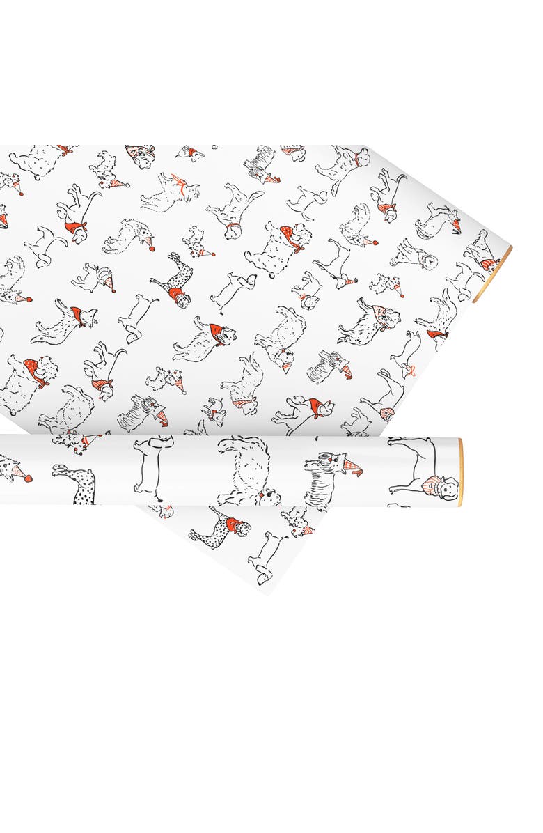 Ramus & Co Eight Sheets Two-Sided "Party Dogs" Heavyweight Gift Wrap, Main, color, Multicolored