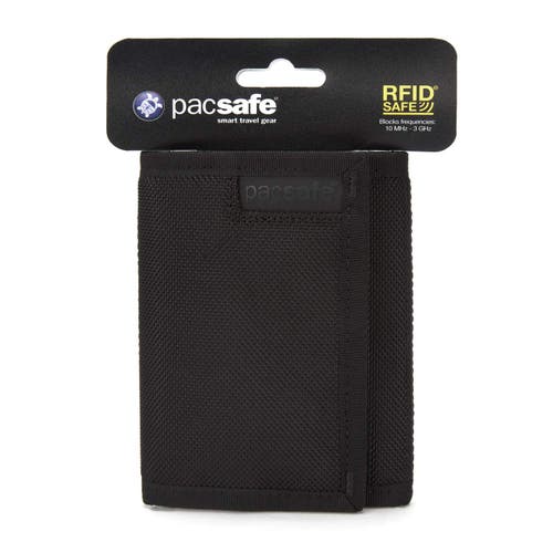 Pacsafe Rfidsafe Z50 Trifold Wallet In Black