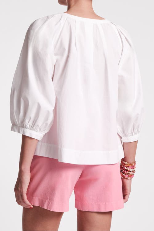 Shop Frances Valentine Zoe Top Sun Floral Cotton Poplin In White