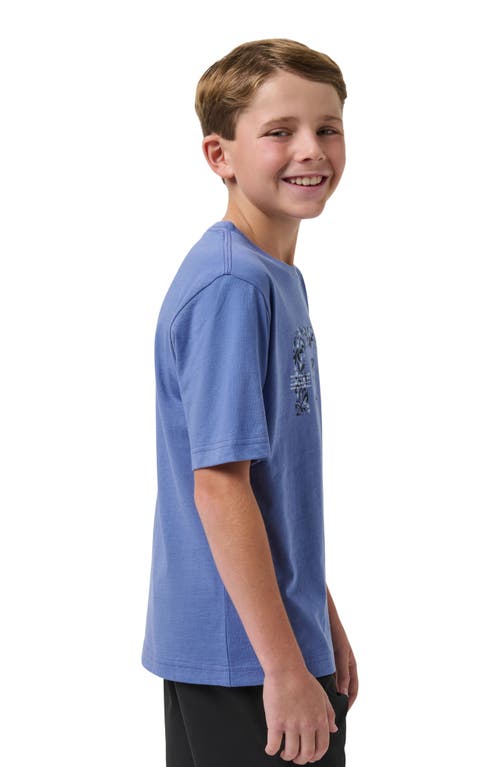 Travismathew Kids' No Looking Back Graphic T-shirt In Blue