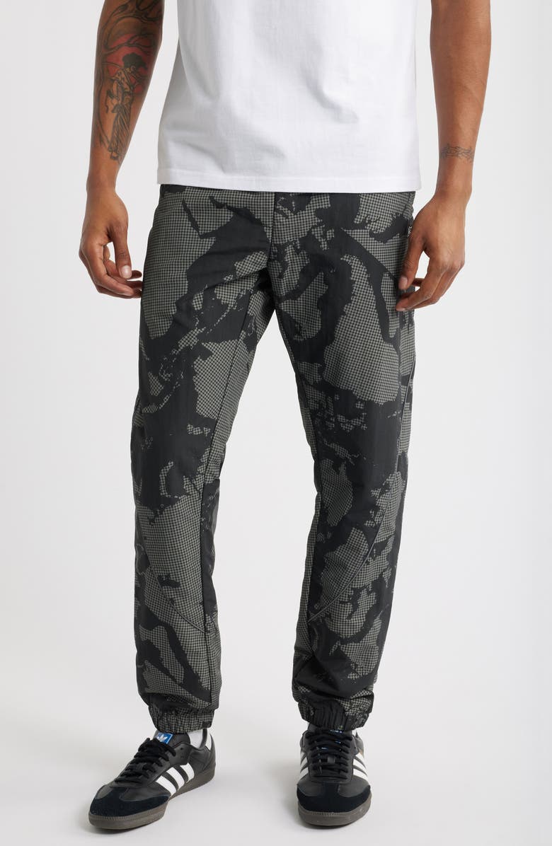 ICECREAM Global Drawstring Nylon Pants, Main, color, Black