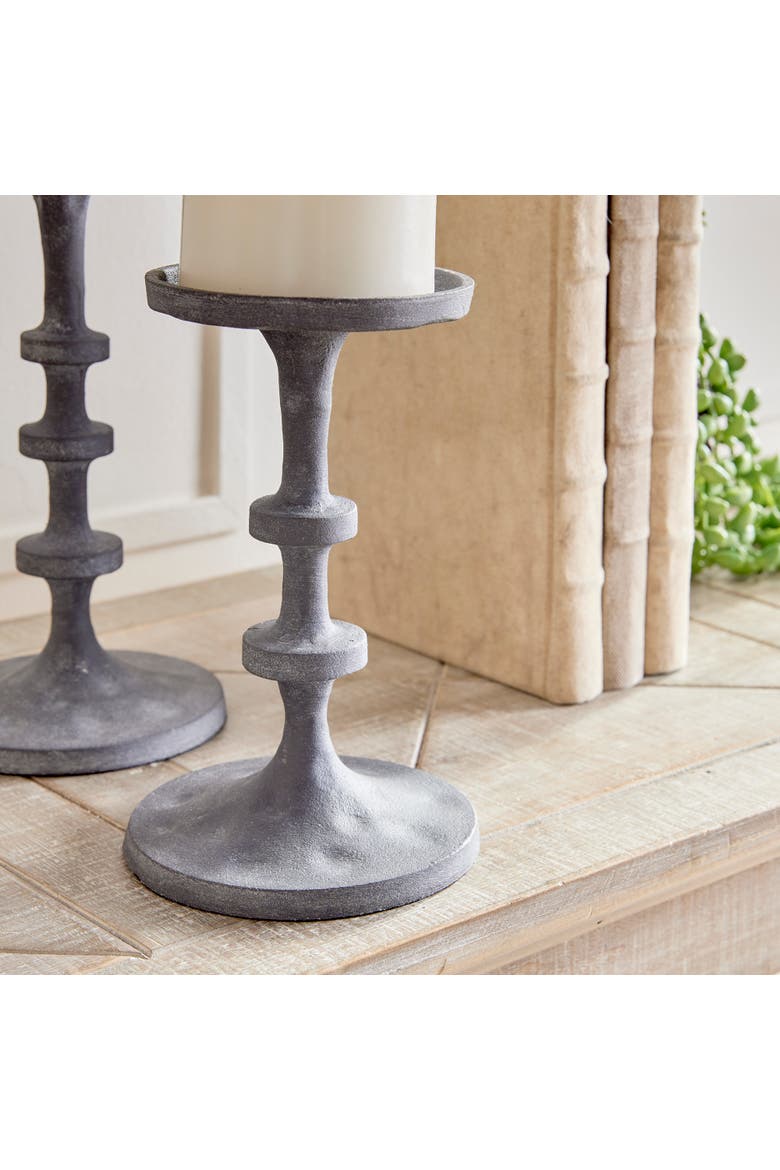 Abacus Petite Candle Stands, Alternate, color, Gray