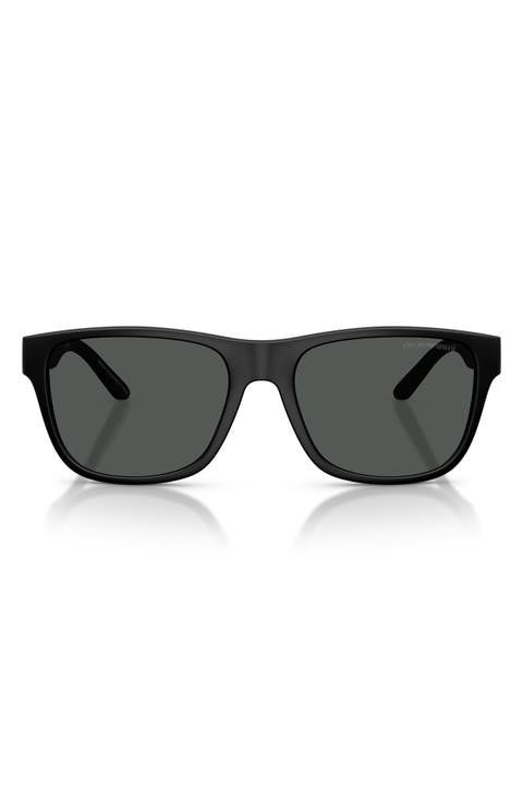 57mm Polarized Square Sunglasses