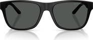 Emporio Armani 57mm Polarized Square Sunglasses