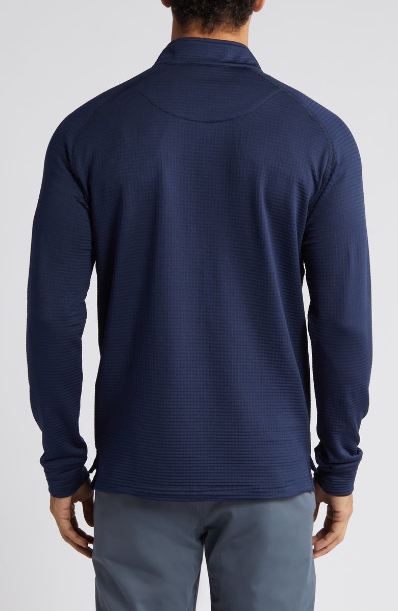 Swannies Lukas Quarter Zip Waffle Golf Pullover, Alternate, color, Navy