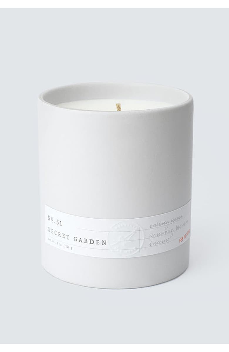 Aerangis No. 51 Secret Garden Scented Candle, Alternate, color, White