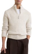 Reiss Seb Marled Quarter Zip Sweater