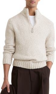 Reiss Seb Marled Quarter Zip Sweater
