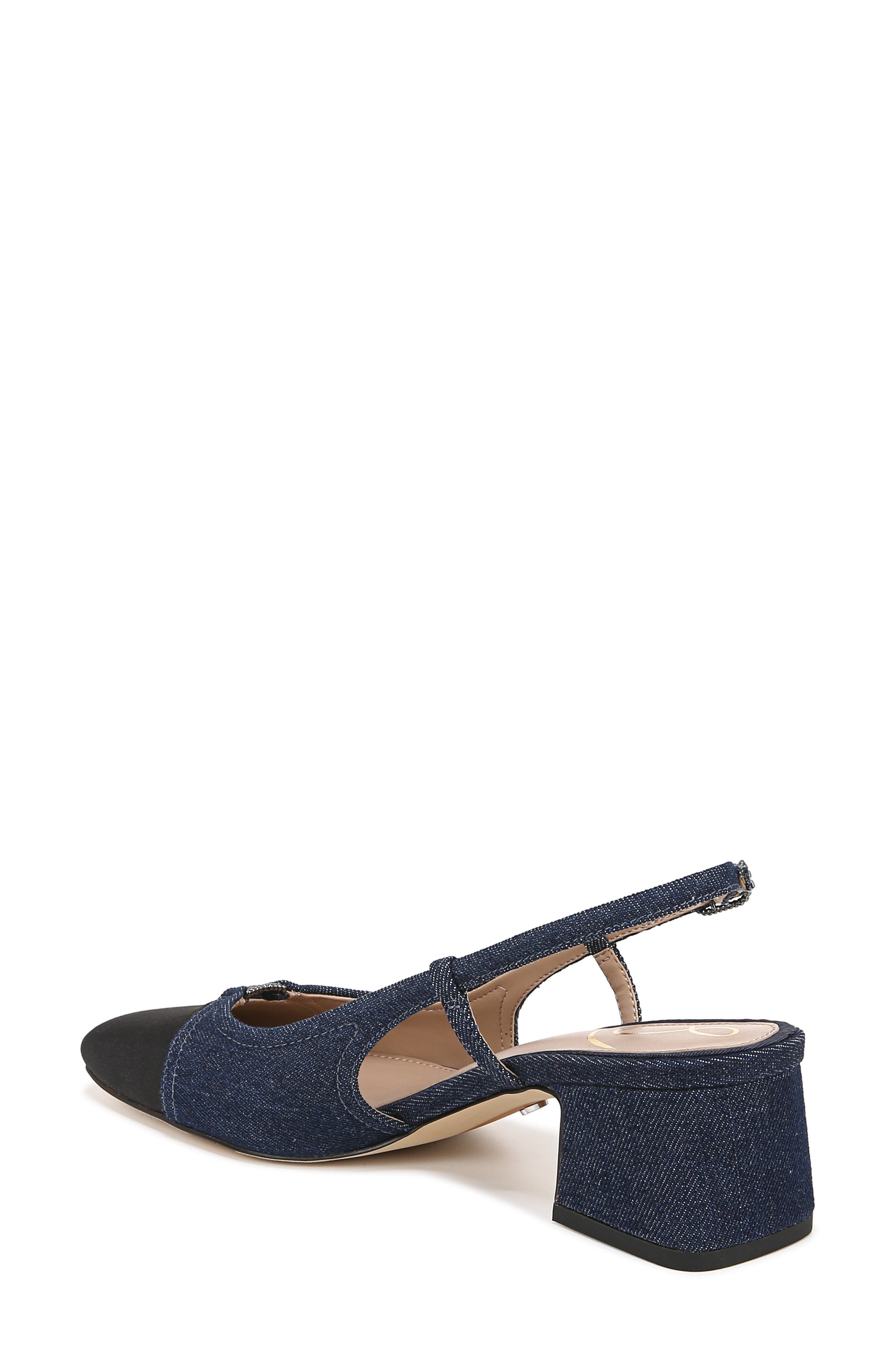 Tarra Slingback Pump, Alternate, color, NAVY/BLACK