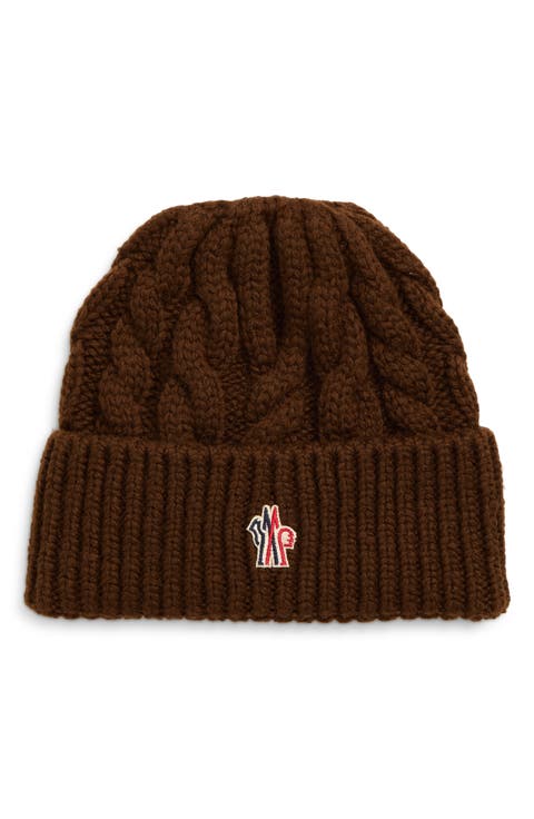 Cable Knit Virgin Wool Blend Beanie