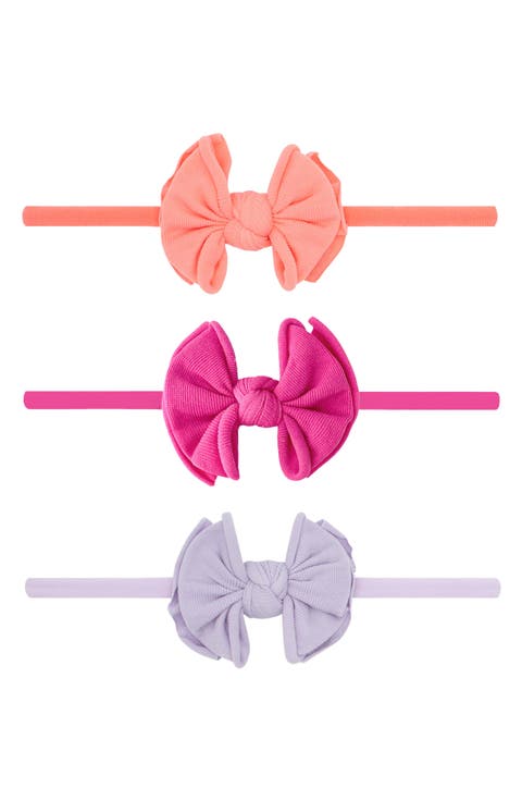 3-Pack Baby Fab Skinny Bow Headbands (Baby)