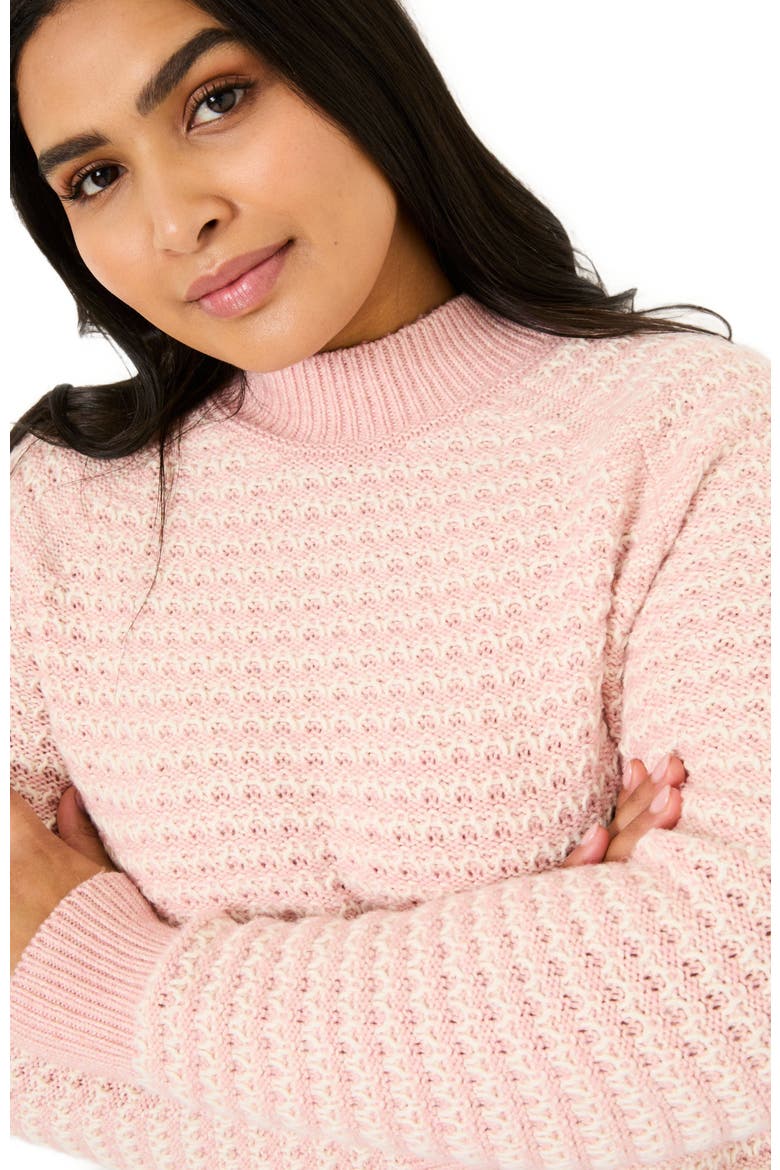 Plus Size Candy Stripe Sweater, Alternate, color, Pink