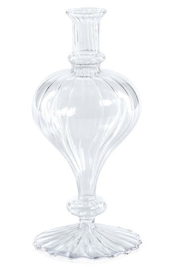 Zodax Vellum Set Of 2 Spiral Decorative Glass Vases In Transparent
