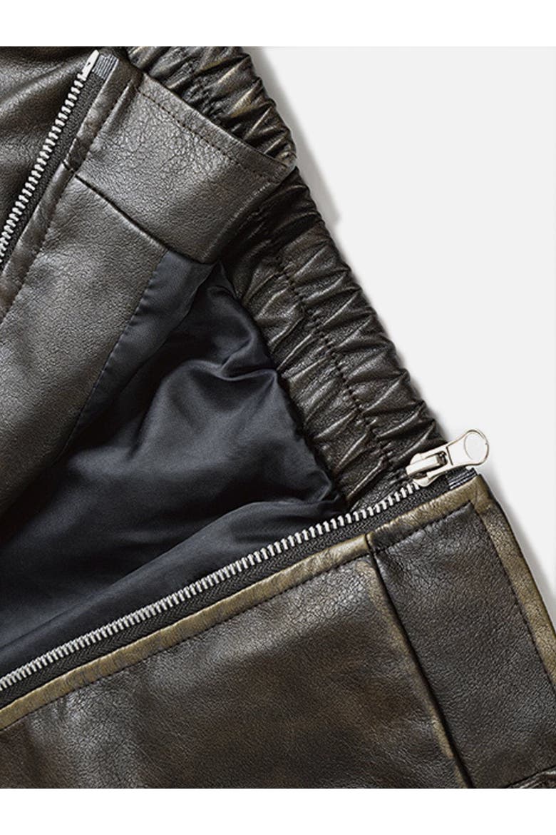 Vintage Leather Jacket, Alternate, color, Coffee