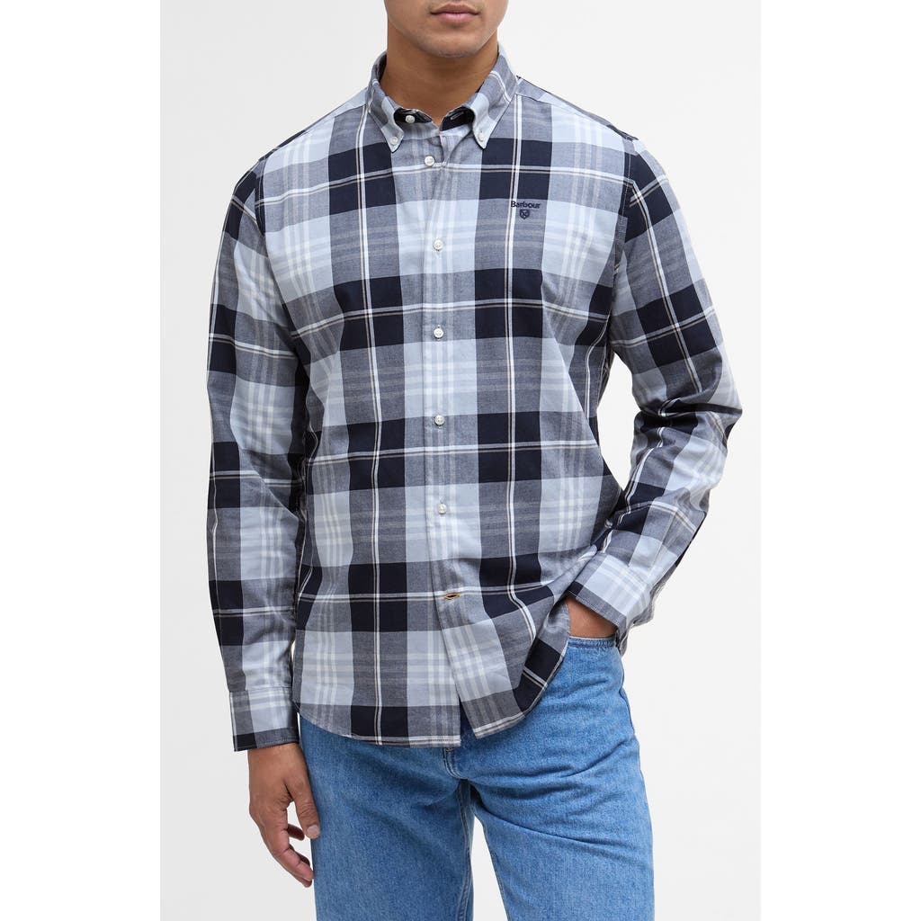 Barbour Edgar Plaid Button-down Shirt In Blue