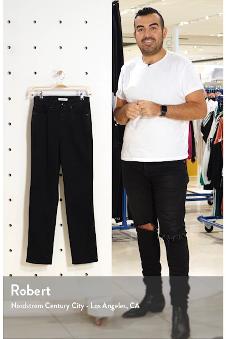 Good Straight Destroyed Hem Straight Leg Jeans video