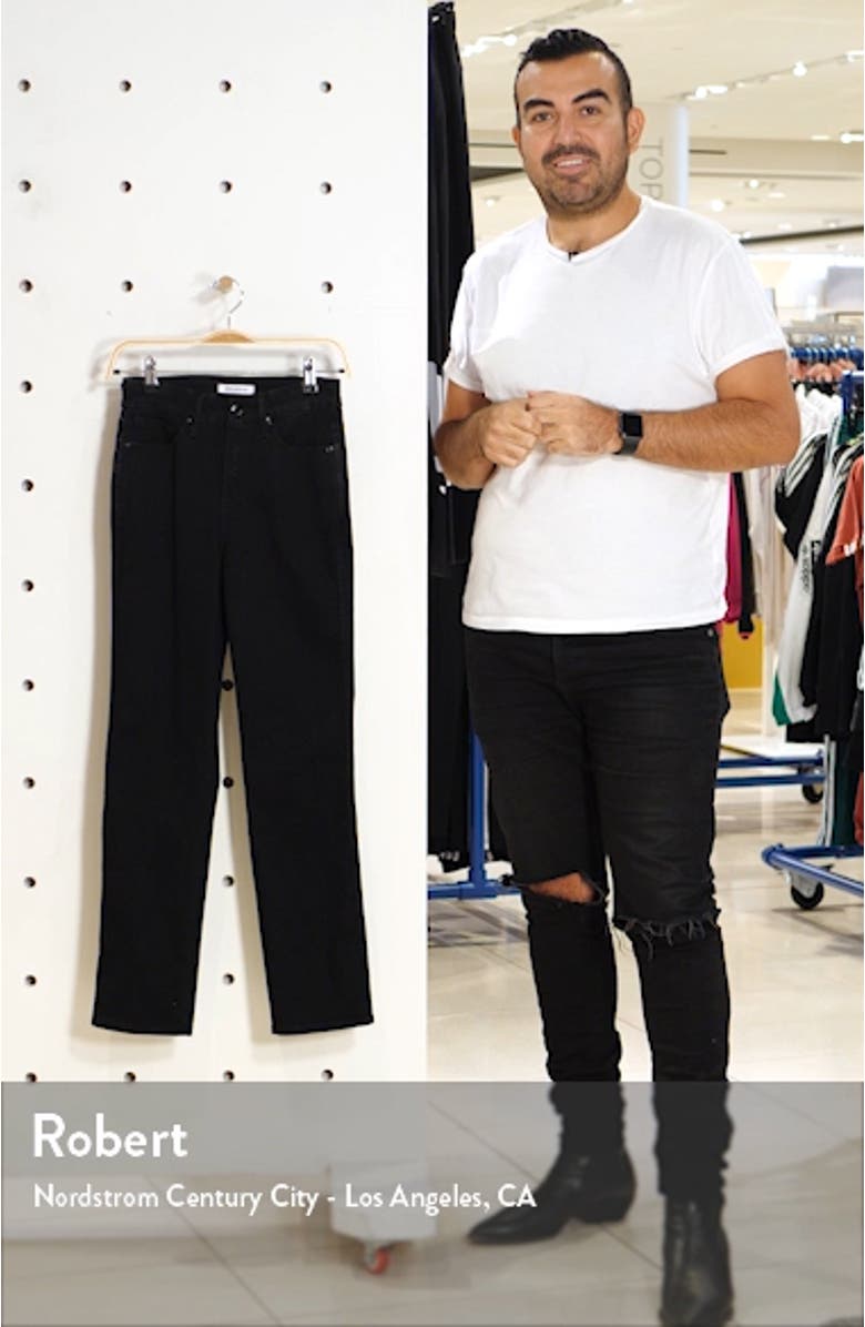 Good Straight Destroyed Hem Straight Leg Jeans, sales video thumbnail