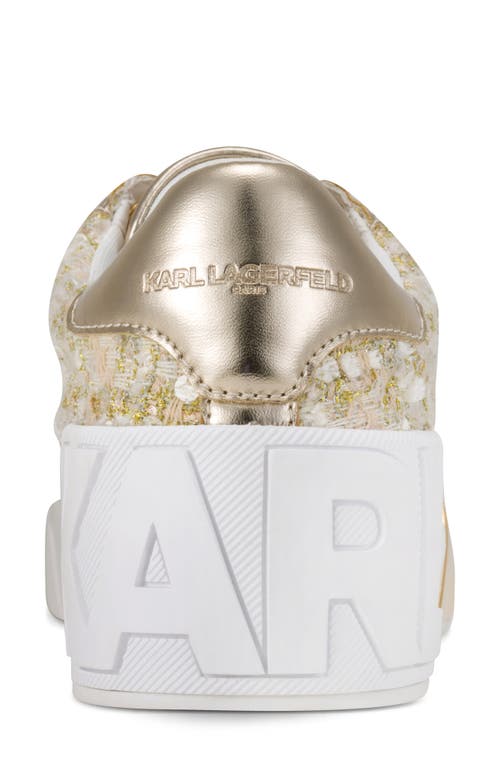Karl Lagerfeld Paris Melora Sneaker In Gold