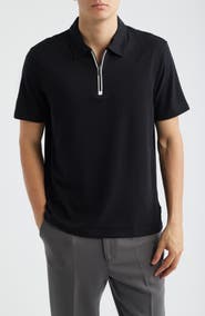 Bugatchi Quarter Zip Polo
