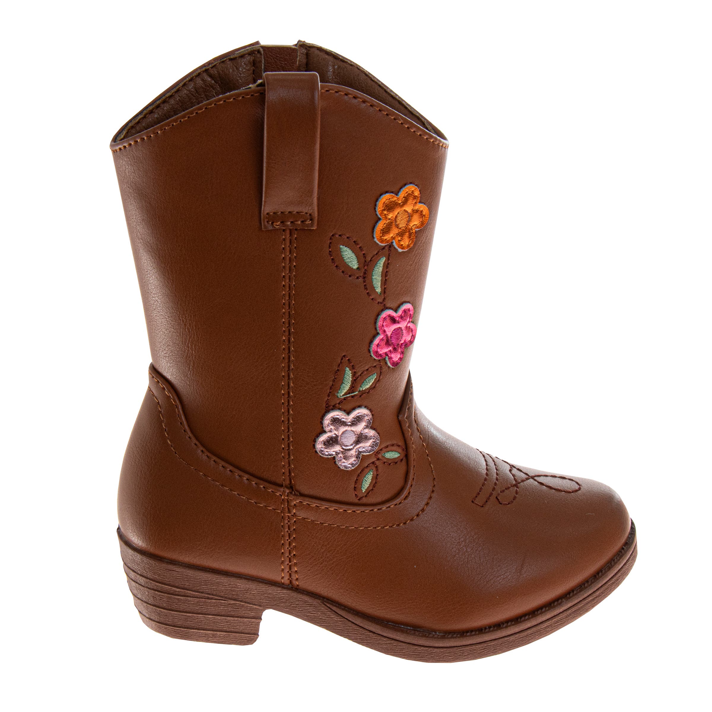 Laura Ashley Embroidered Western Boots Girls'  Fashionable Comfort Fit Stylish, Alternate, color, 