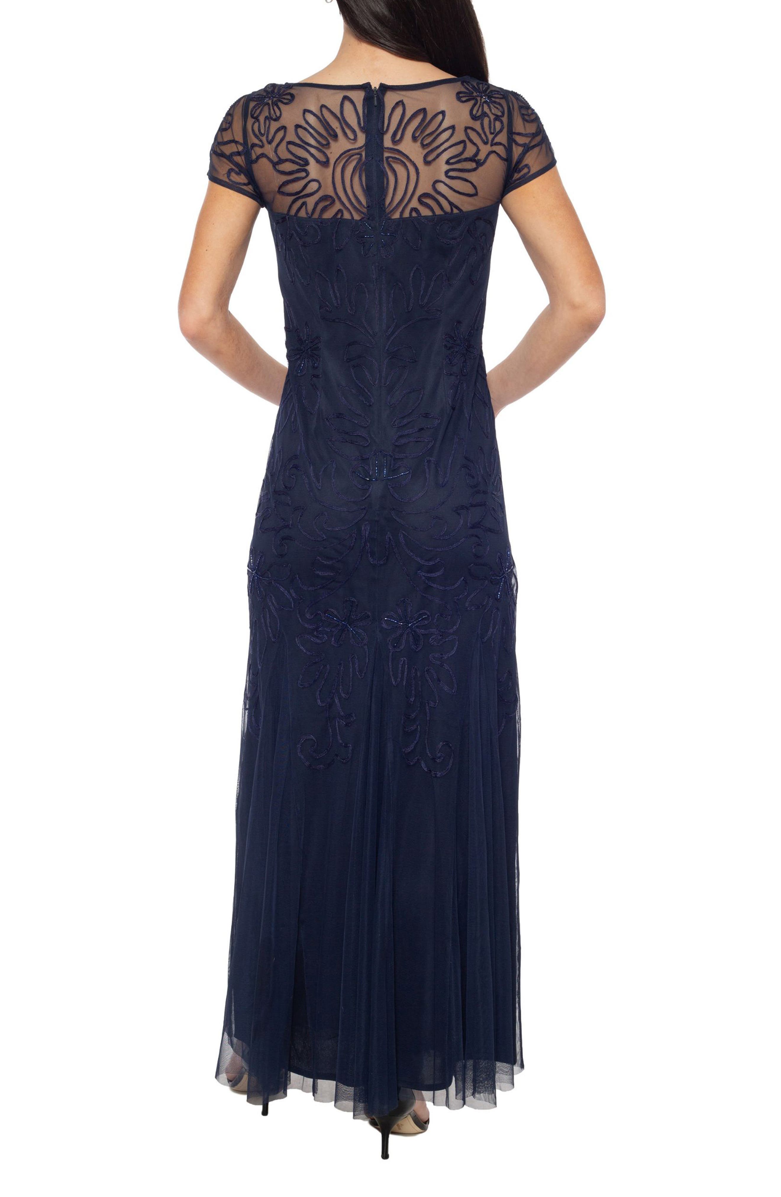Soutache Illusion Mesh Gown - image 2