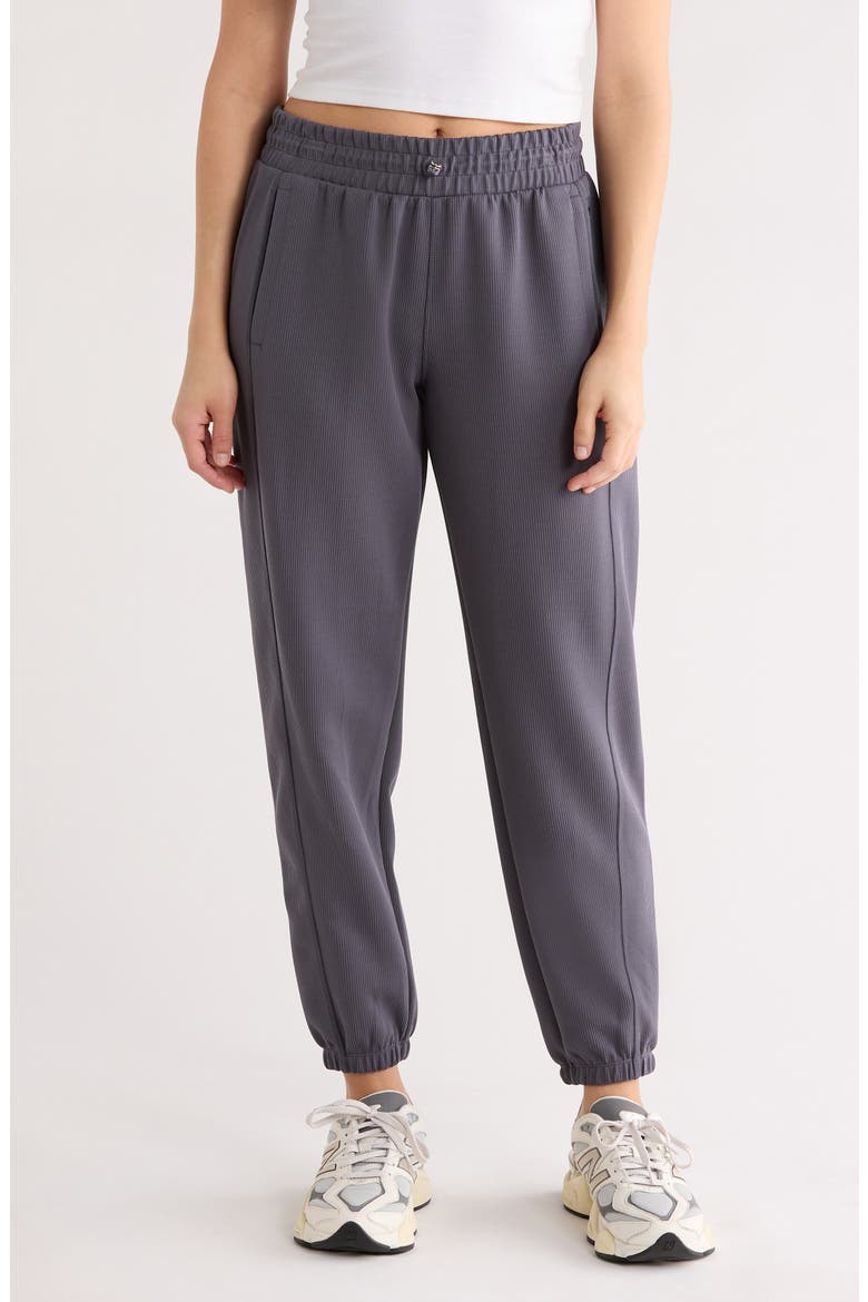 Rib Mid Rise Joggers, Main, color, TURBULENCE