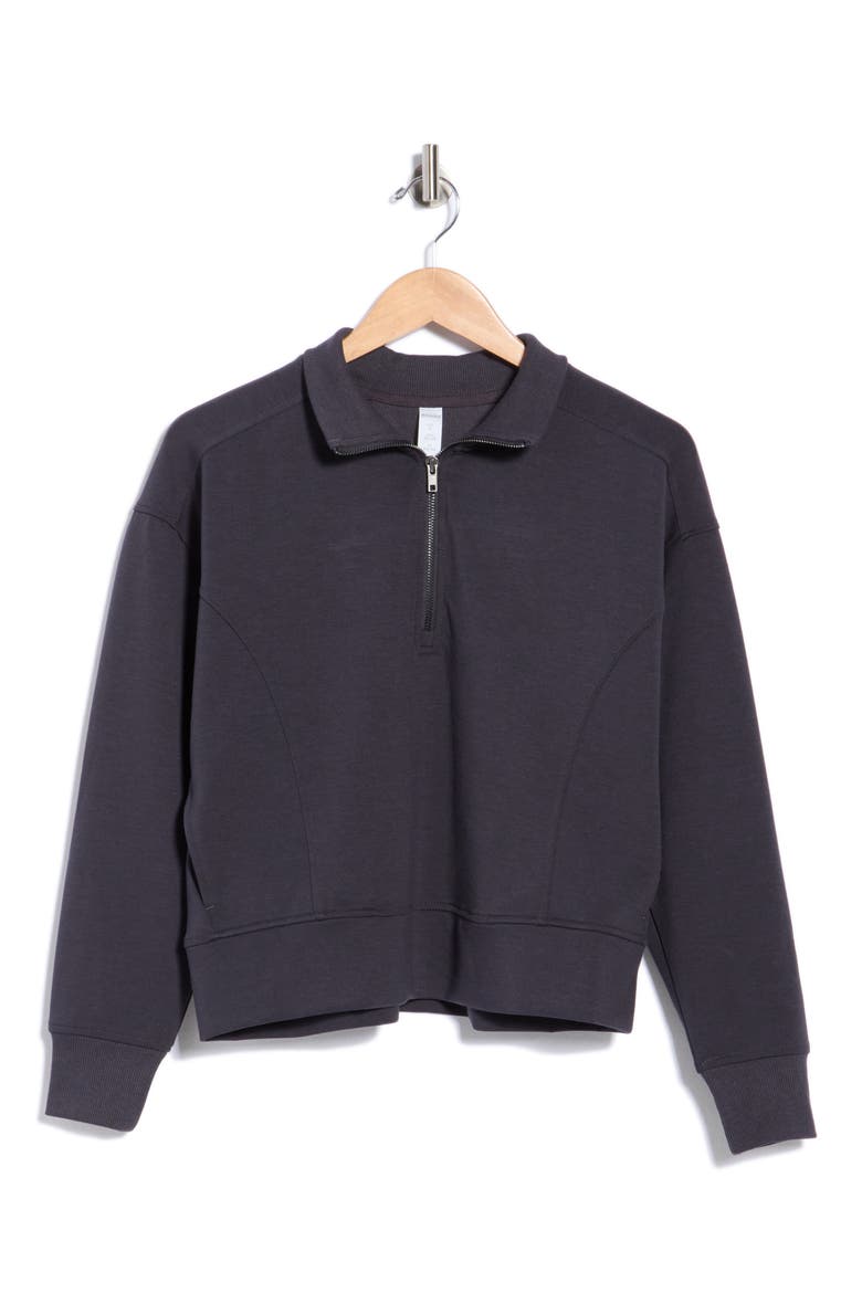 Adelaide Quarter Zip Sweatshirt, Main, color, PHANTOM