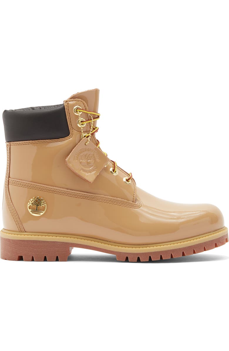 Timberland Premium 6-Inch Waterproof Patent Boot, Alternate, color, Medium Brown Patent Leather