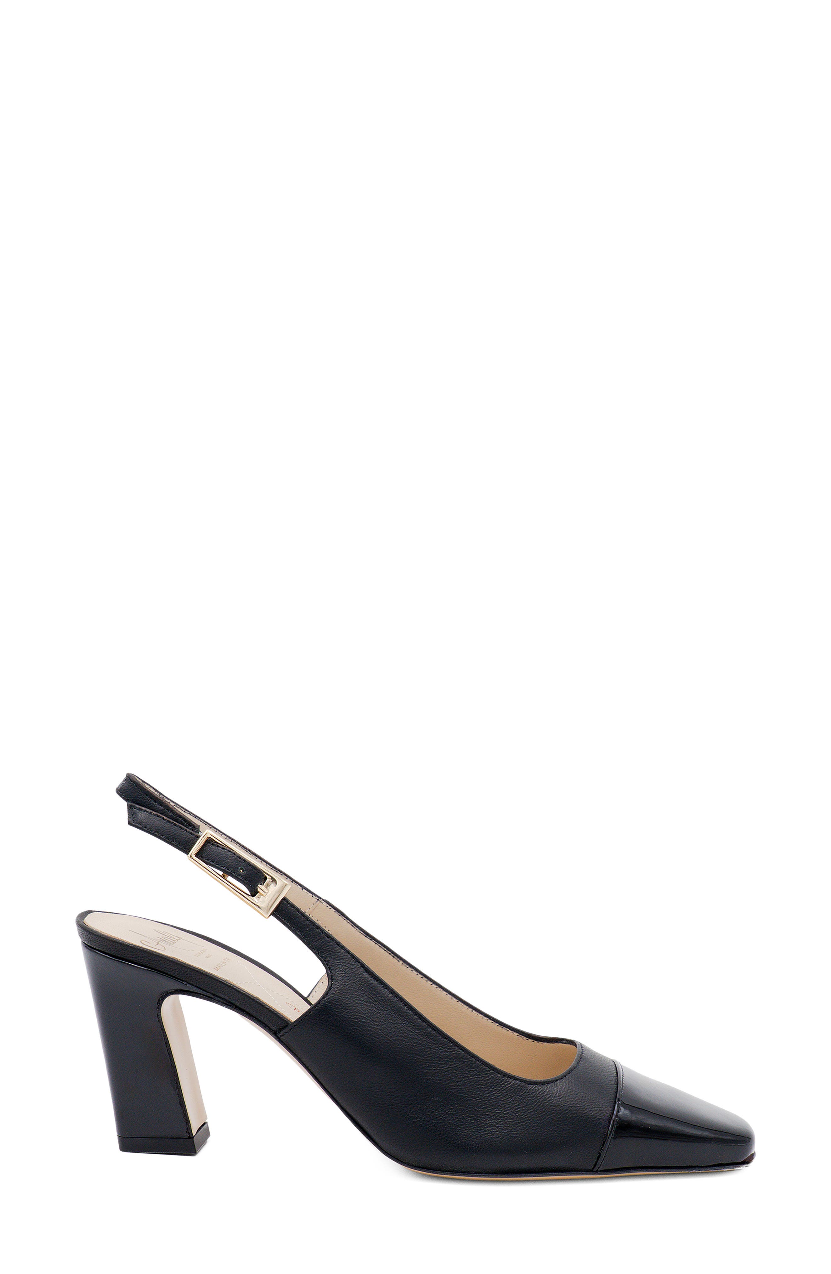 Amalfi by Rangoni Falasco Slingback Pump, Alternate, color, Black Parmasoft