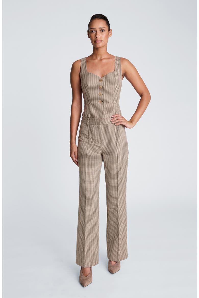 Pintuck Trousers, Alternate, color, ARBOR GREEN MULTI