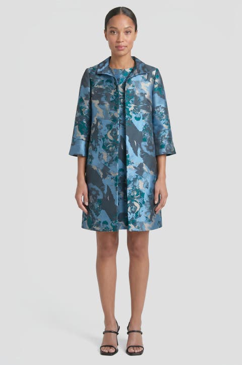 Abstract Jacquard Woven Topper
