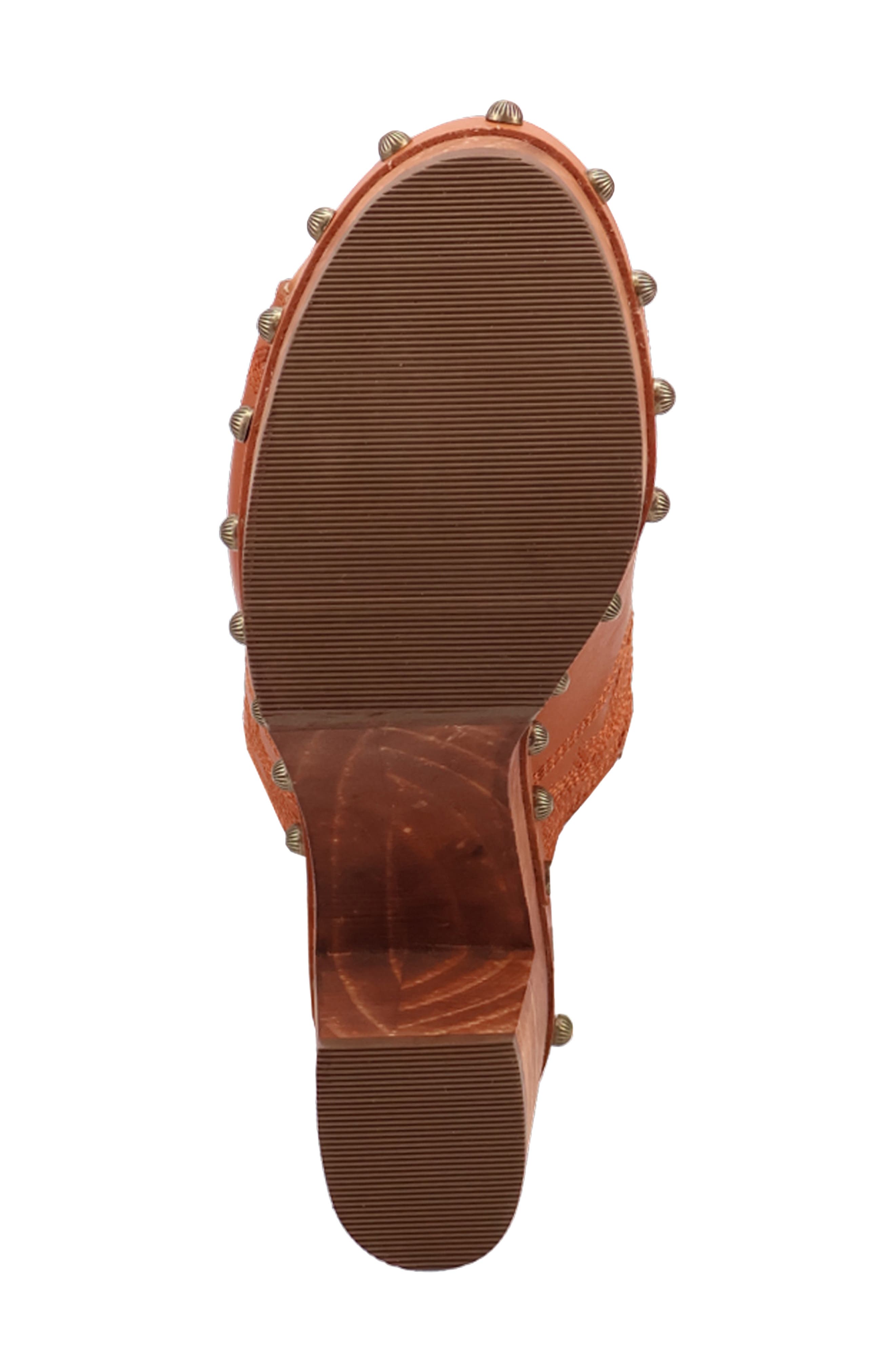 Dingo Clover Slingback Platform Sandal, Alternate, color, Russet