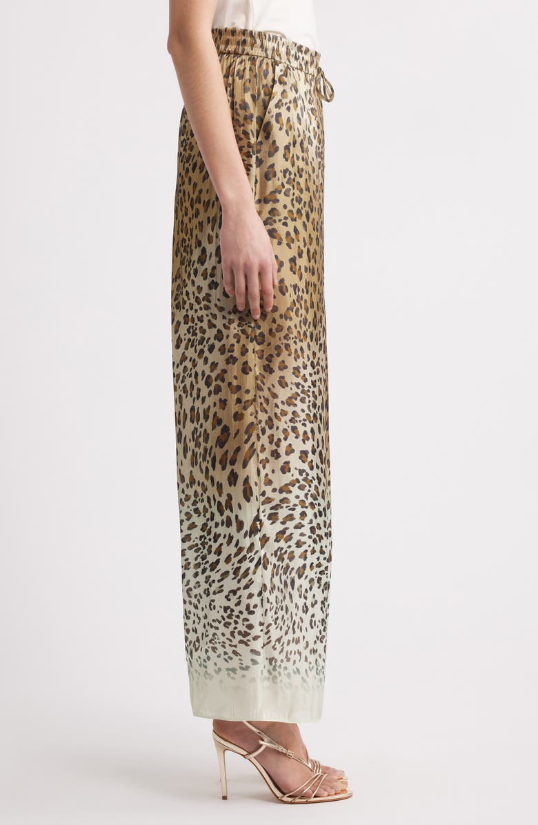 KOBI HALPERIN Print Ombré Wide Leg Pants, Alternate, color, Brown Multi